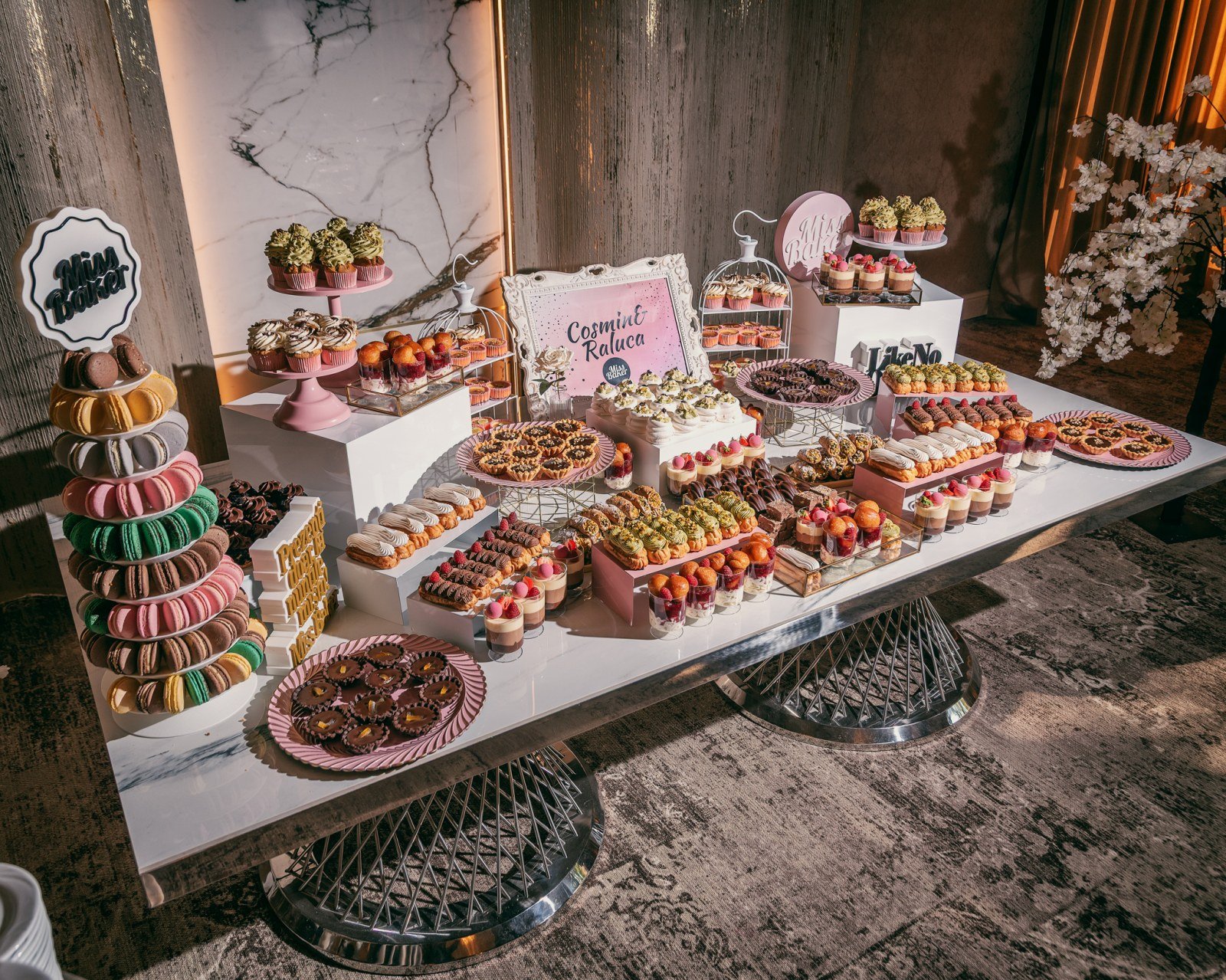Candy Bar pentru nuntă — candy bar, decor nuntă, decor aniversar — Miss Baker Constanța
