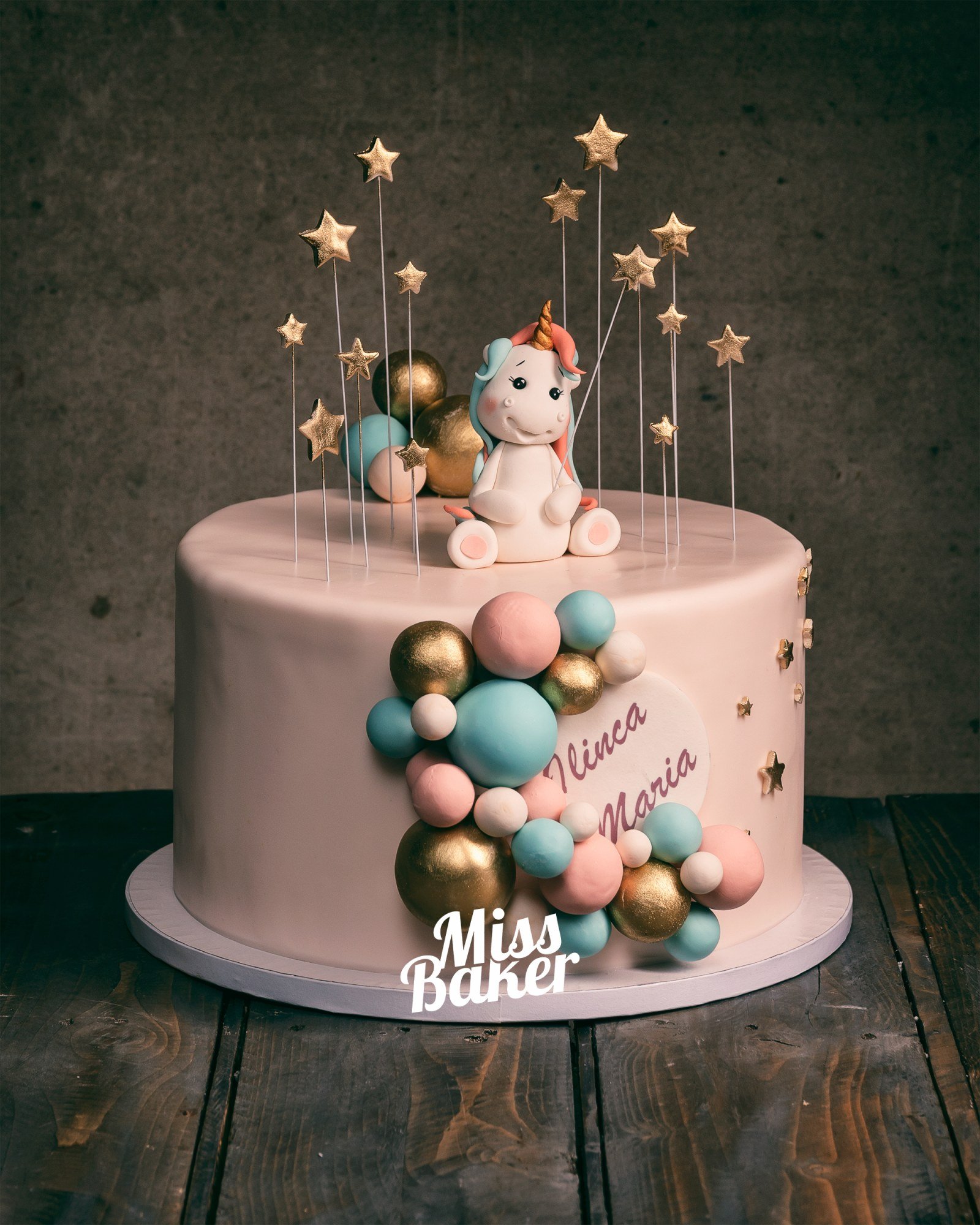 Toturi pentru copii — decor aniversar, personalizat, rotund — Miss Baker Constanța