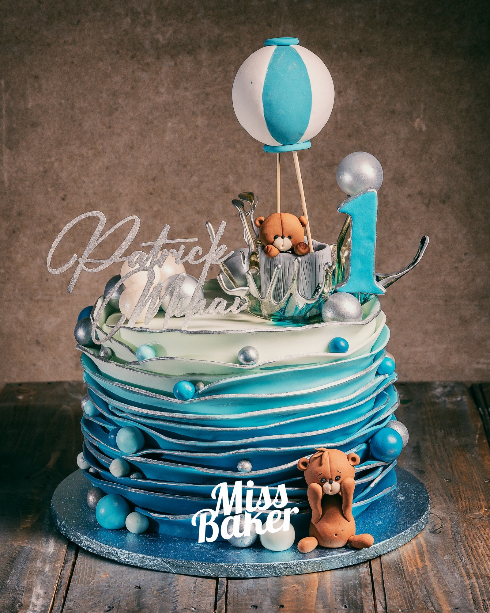 Toturi pentru copii — decor aniversar, personalizat, rotund — Miss Baker Constanța