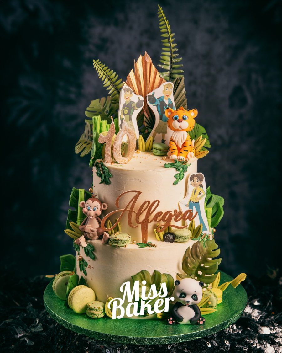 tort etajat, două niveluri, personalizat — Miss Baker Constanța