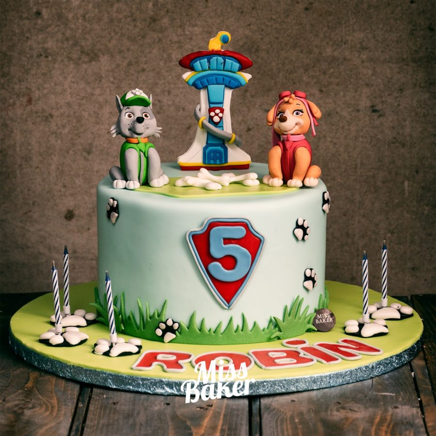 figurina Rocky, figurina Skye, turn Paw Patrol — Miss Baker Constanța
