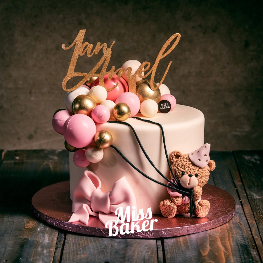 decor aniversar, personalizat, topper decorativ — Miss Baker Constanța