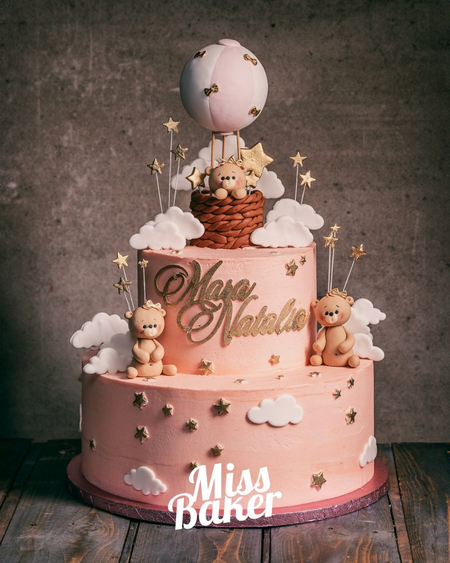 tort etajat, două niveluri, personalizat — Miss Baker Constanța