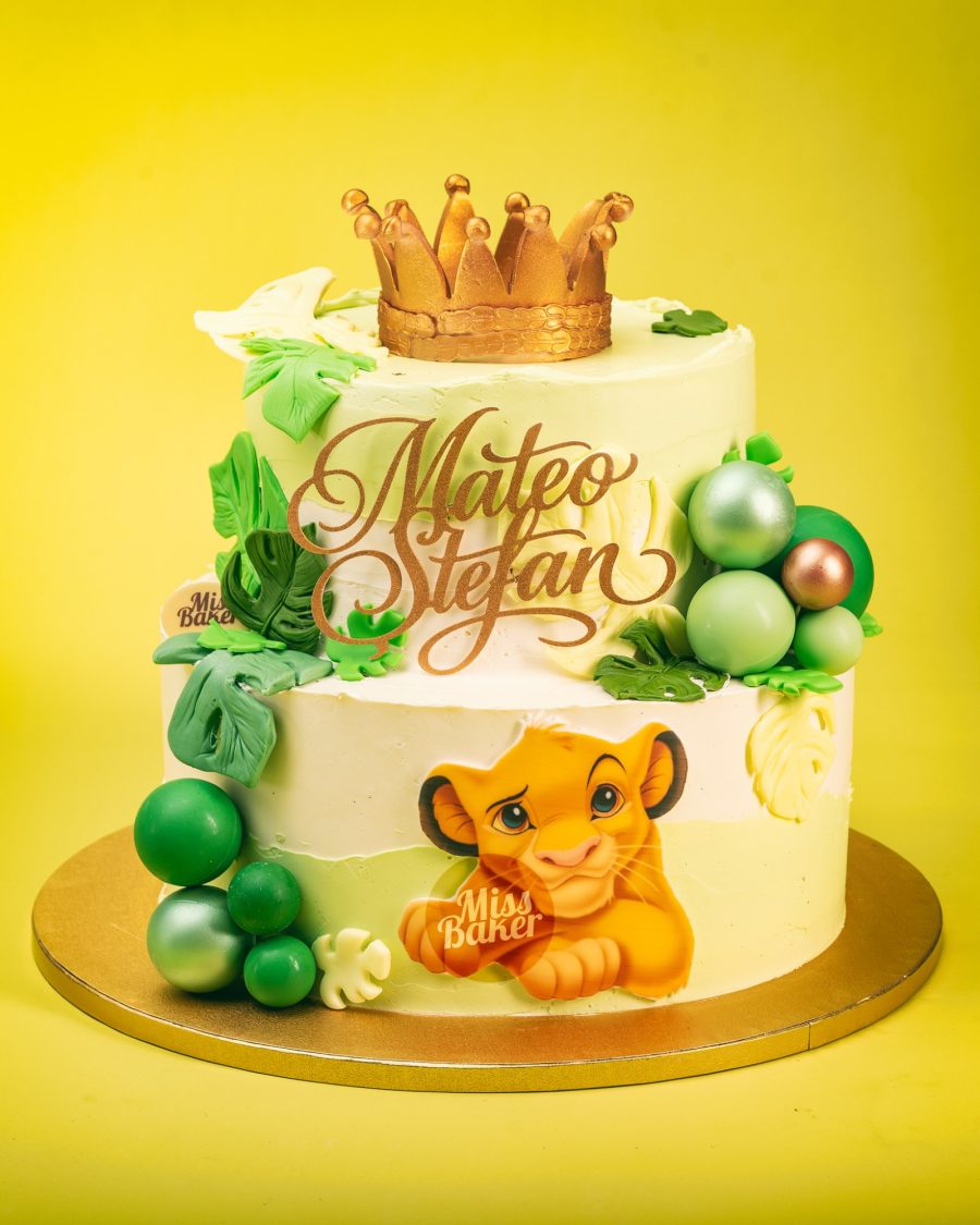 tort etajat, două niveluri, personalizat — Miss Baker Constanța