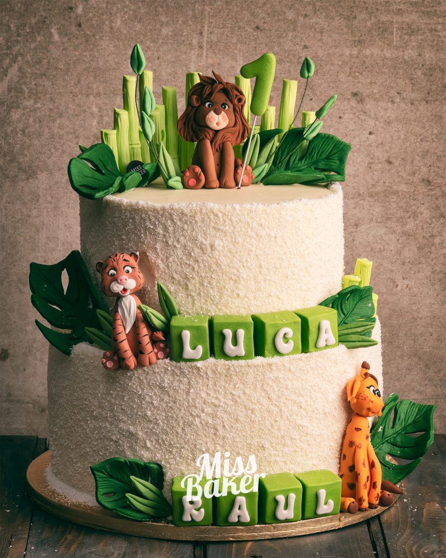 tort etajat, două niveluri, personalizat — Miss Baker Constanța