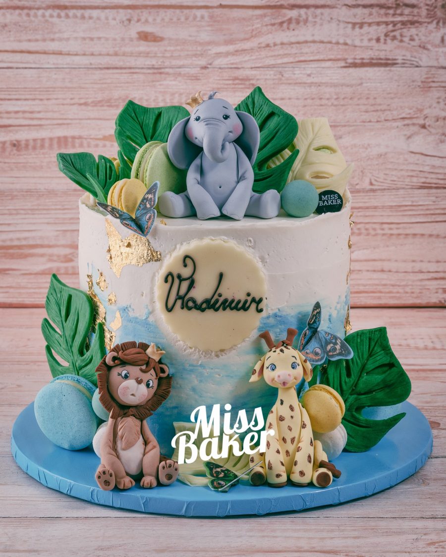 decor aniversar, personalizat, un nivel — Miss Baker Constanța