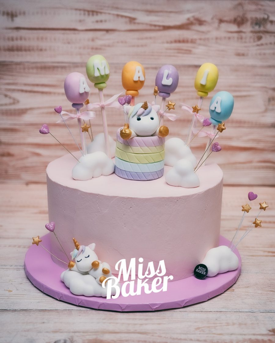 rotund, personalizat, decor aniversar — Miss Baker Constanța